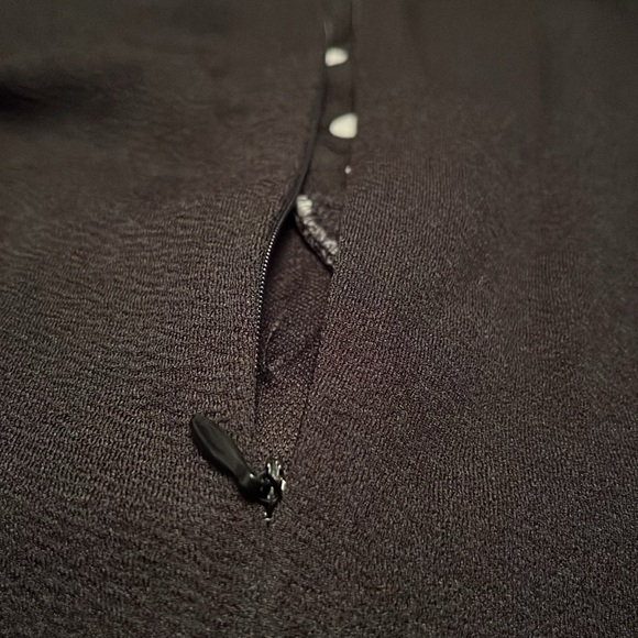 LUNAJANY BLACK DRESS WITH POLKA DOT TRIM. NWT. SIZE SMALL - Picture 9 of 9